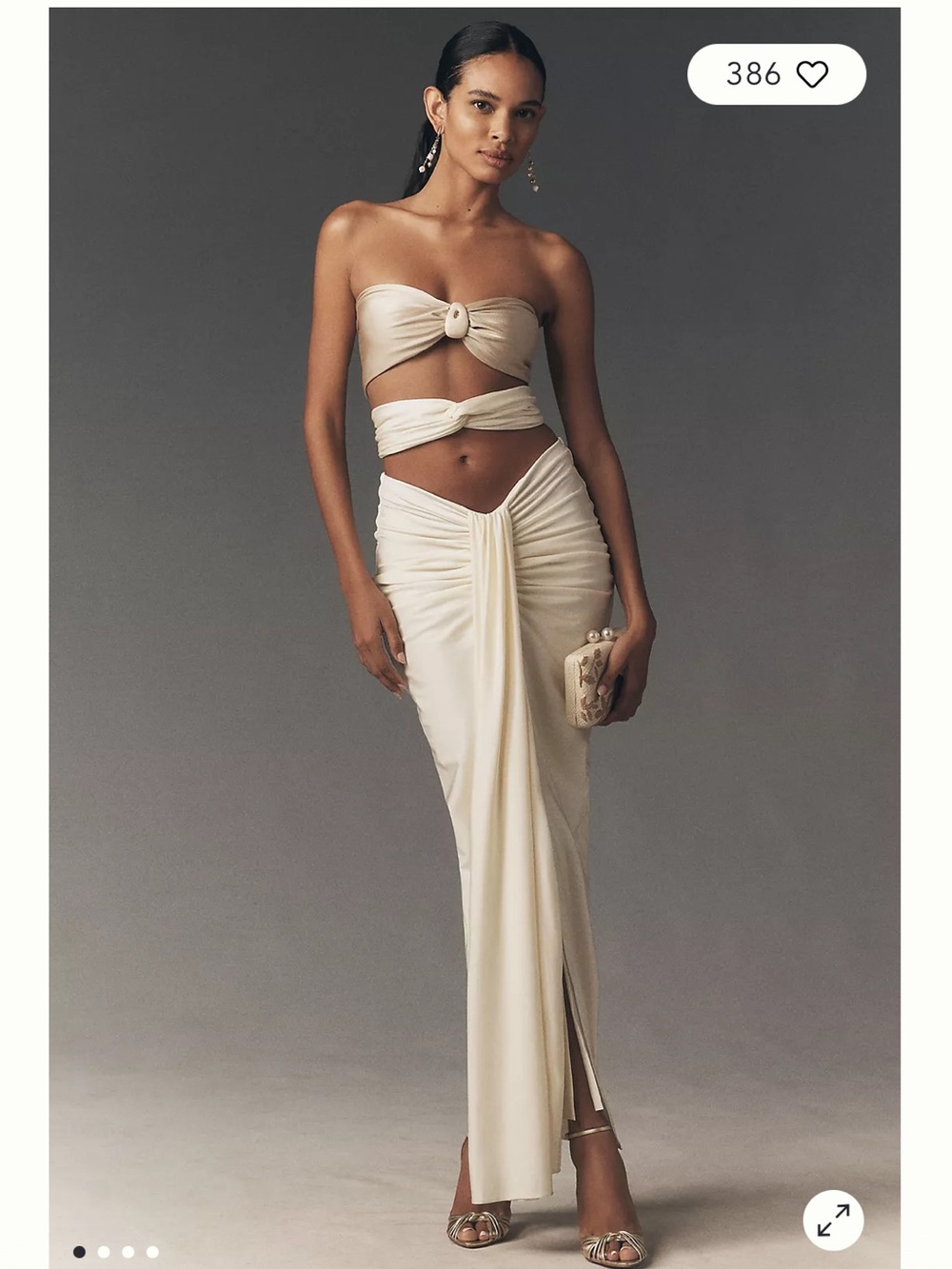 Baobab Giselle cutout strapless maxi dress